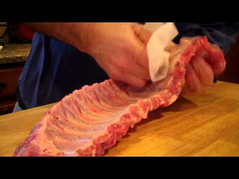 Easy BBQ Rib Skin Removal Trick