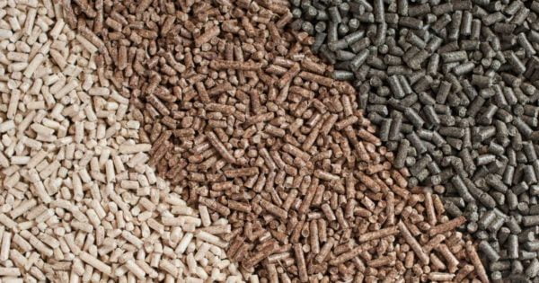 different types of wood pellets